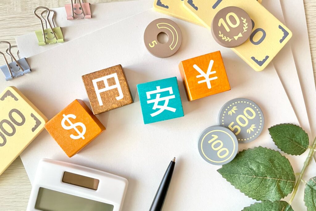 ド建て保険と為替を確認するイメージ